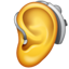 Emoji aparatu słuchowego U+1F9BB