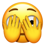 Emoji z podglądającym okiem U+1FAE3