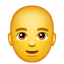 Łysina Emoji U+1F468 U+1F9B2