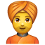 Turbanie Emoji U+1F473