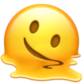 Emoji topniejącej twarzy U+1FAE0