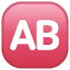 Symbol przycisku AB U+1F18E