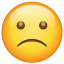 Zmartwiona Emoji U+1F641