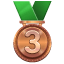 Trzecie miejsce medal U+1F949