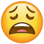 Apatyczna emoji U+1F629